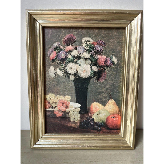 Vintage framed art work print