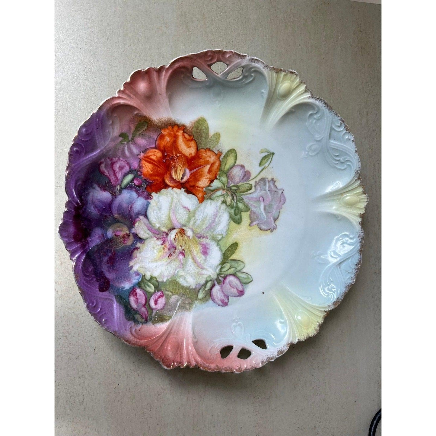 1930's Johann Seltmann (JSV Germany) Art Nouveau style charger plate