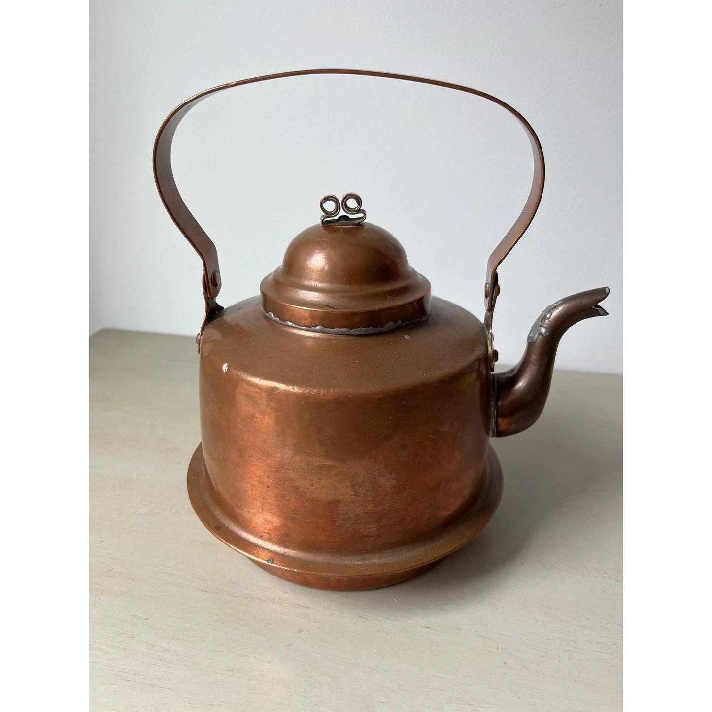 Antique 1920s Knut Eriksson Eskilstuna 2 Liter Copper Teapot