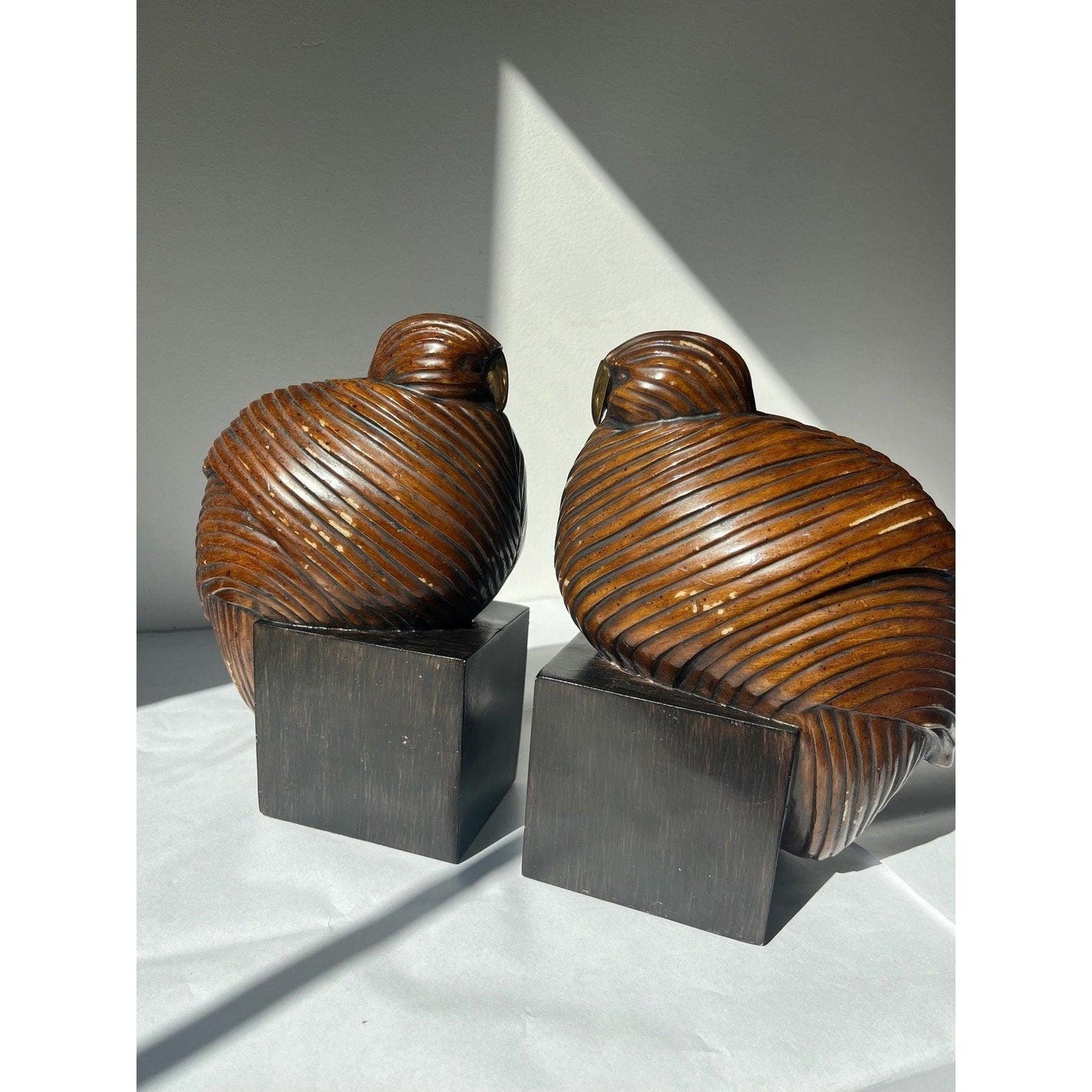 Vintage Austin Kinder Collection Sleeping Bird Bookends