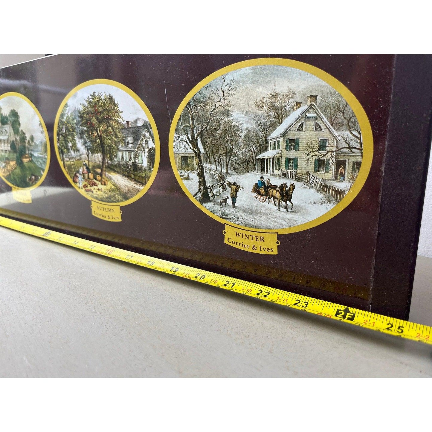 Vintage 70's Currier & Ives “Four Seasons electric food warming tray