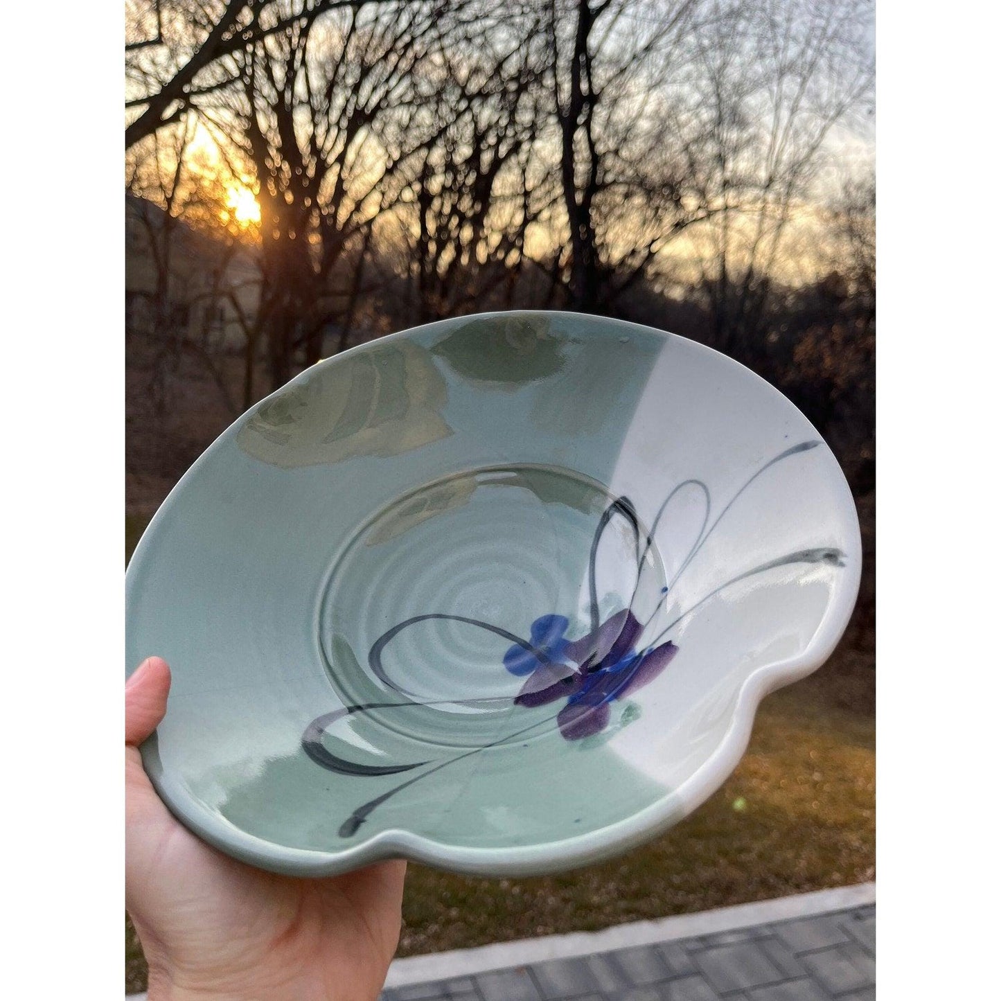 Wonderful Follette Studio handmade ceramic bowl