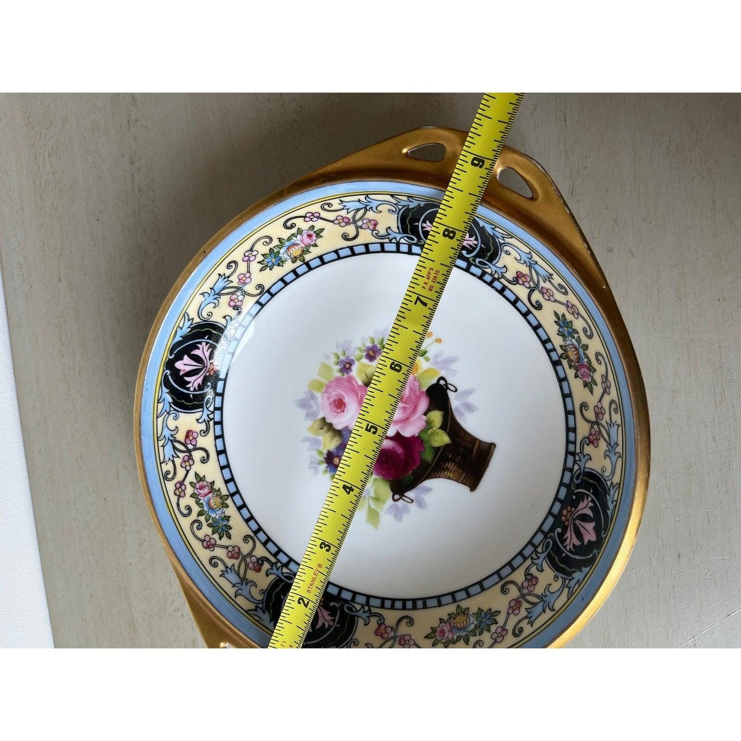 Antique Art Deco Era Noritake Porcelain Hand Painted Bowl