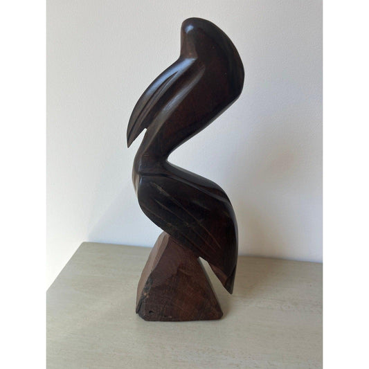 MCM Vintage Hand Carved Pelican