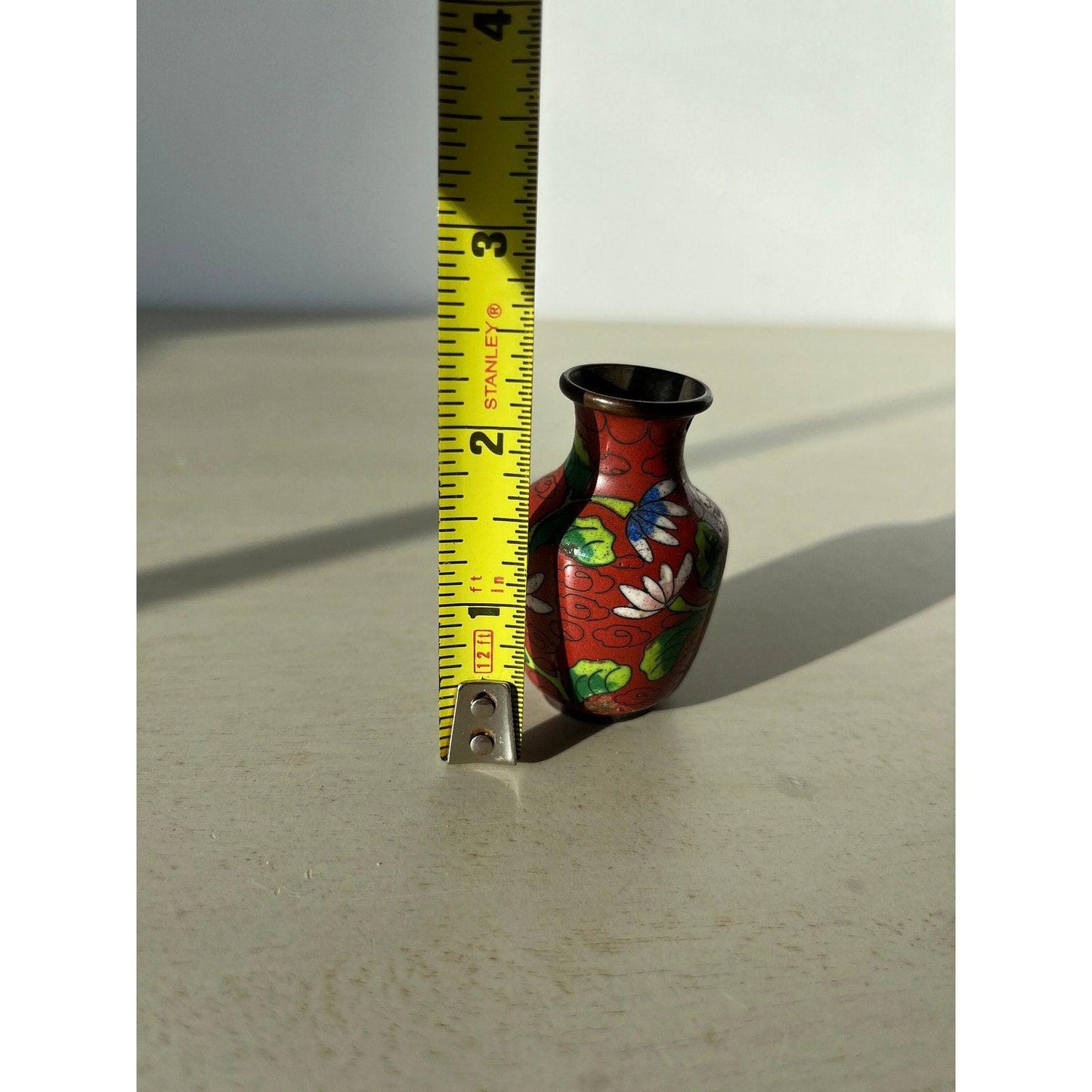 1920s miniature antique Chinese Cloisonné vase