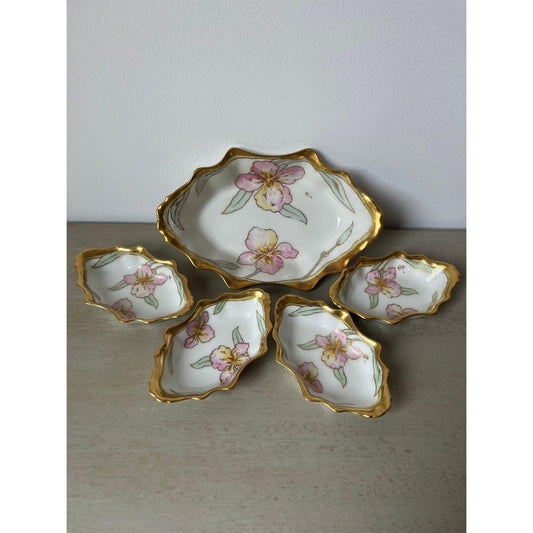 Antique Elite Works nut dish set