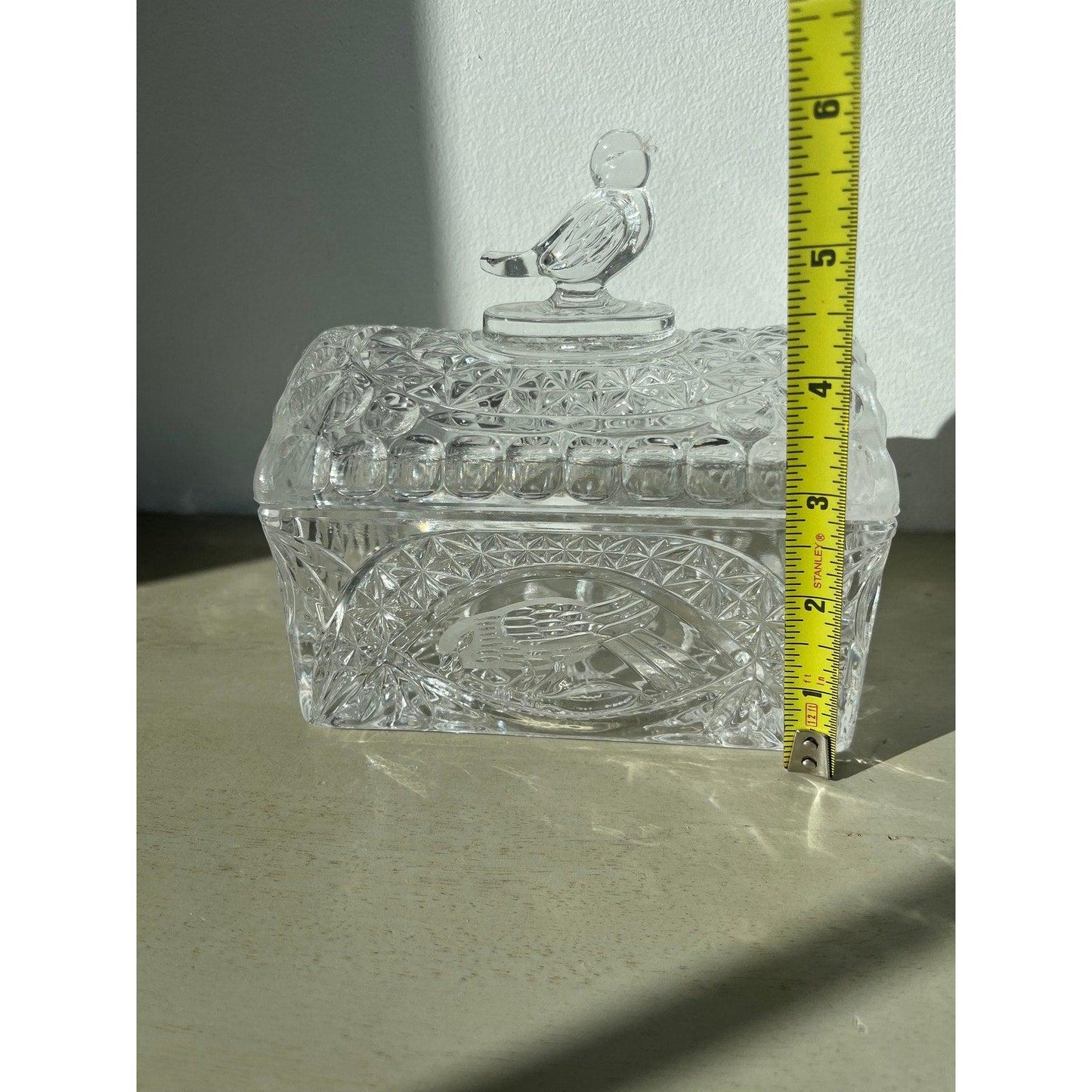 Vintage Hofbauer lead crystal the 'Byrdes' box