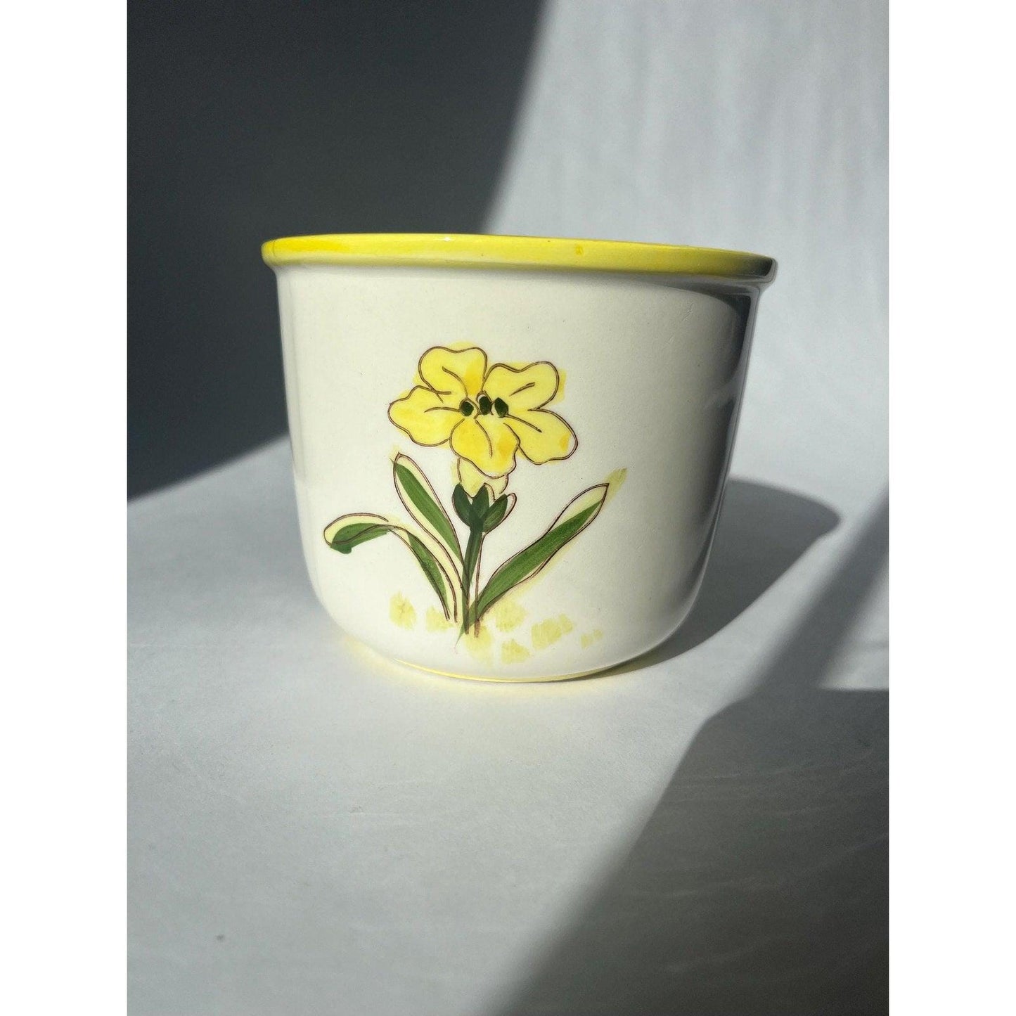 Vintage Ardco small planter with butterflies and flowers