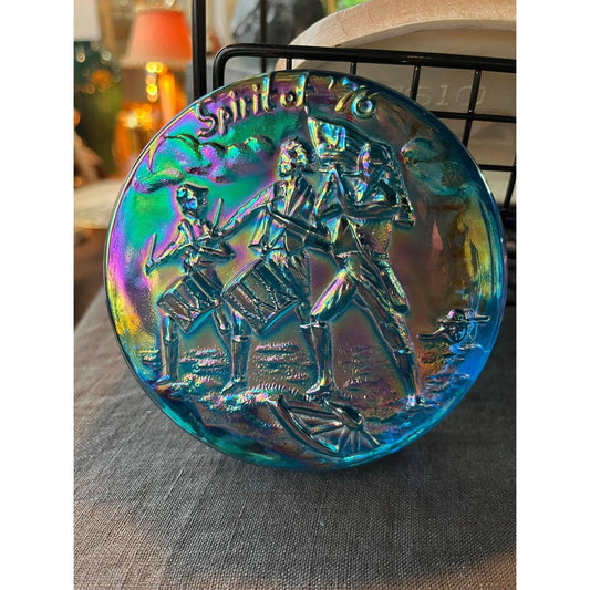 Vintage carnival glass “The spirit of 1776 paperweight