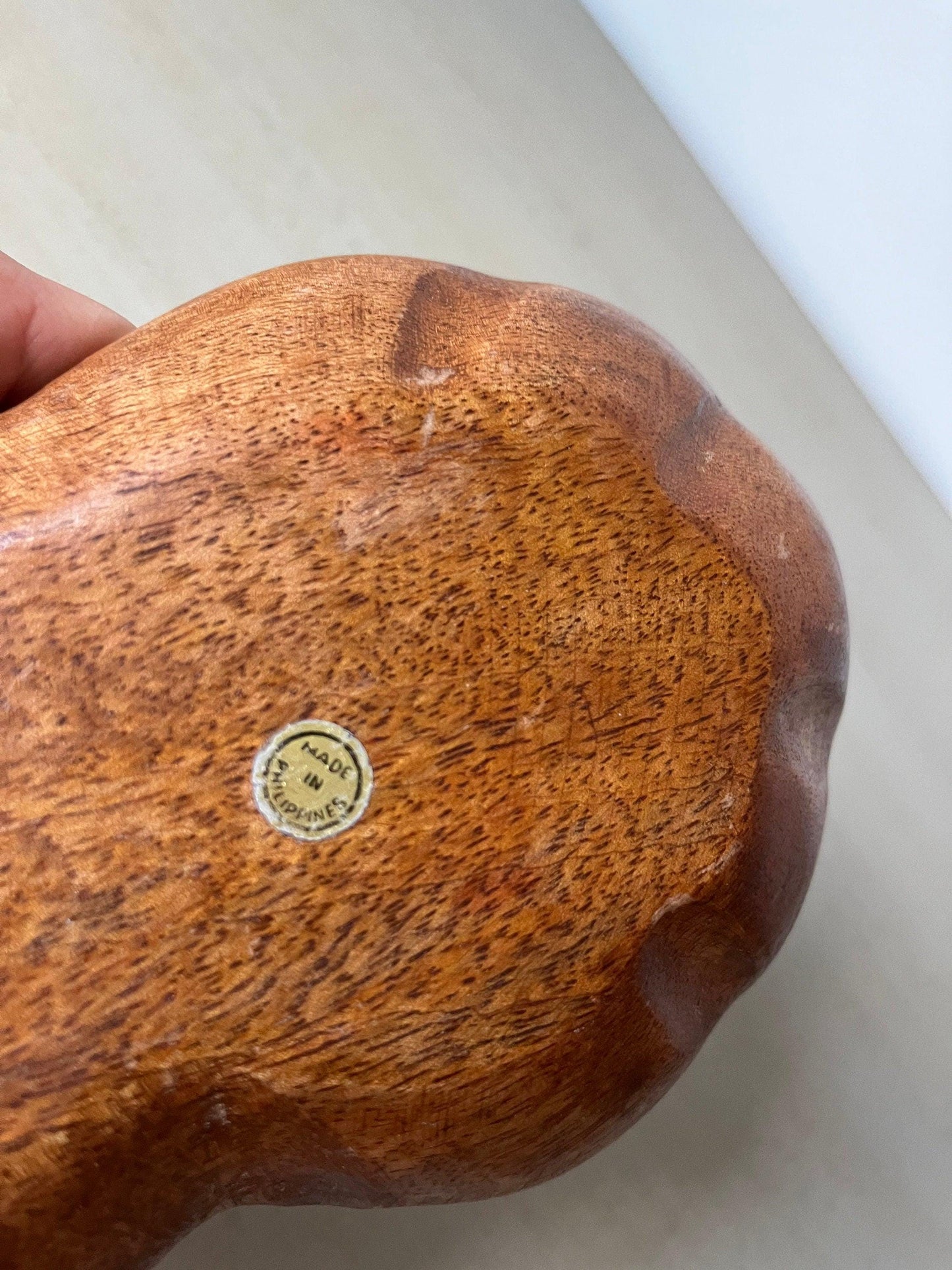 MCM Vintage Monkey Pod Wood Serving Dish