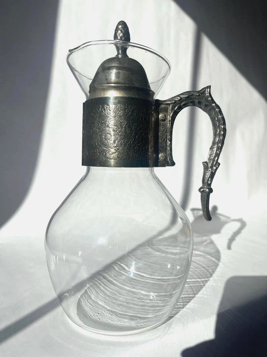 Vintage MCM Metro Glass Claret Wine Carafe Pitcher