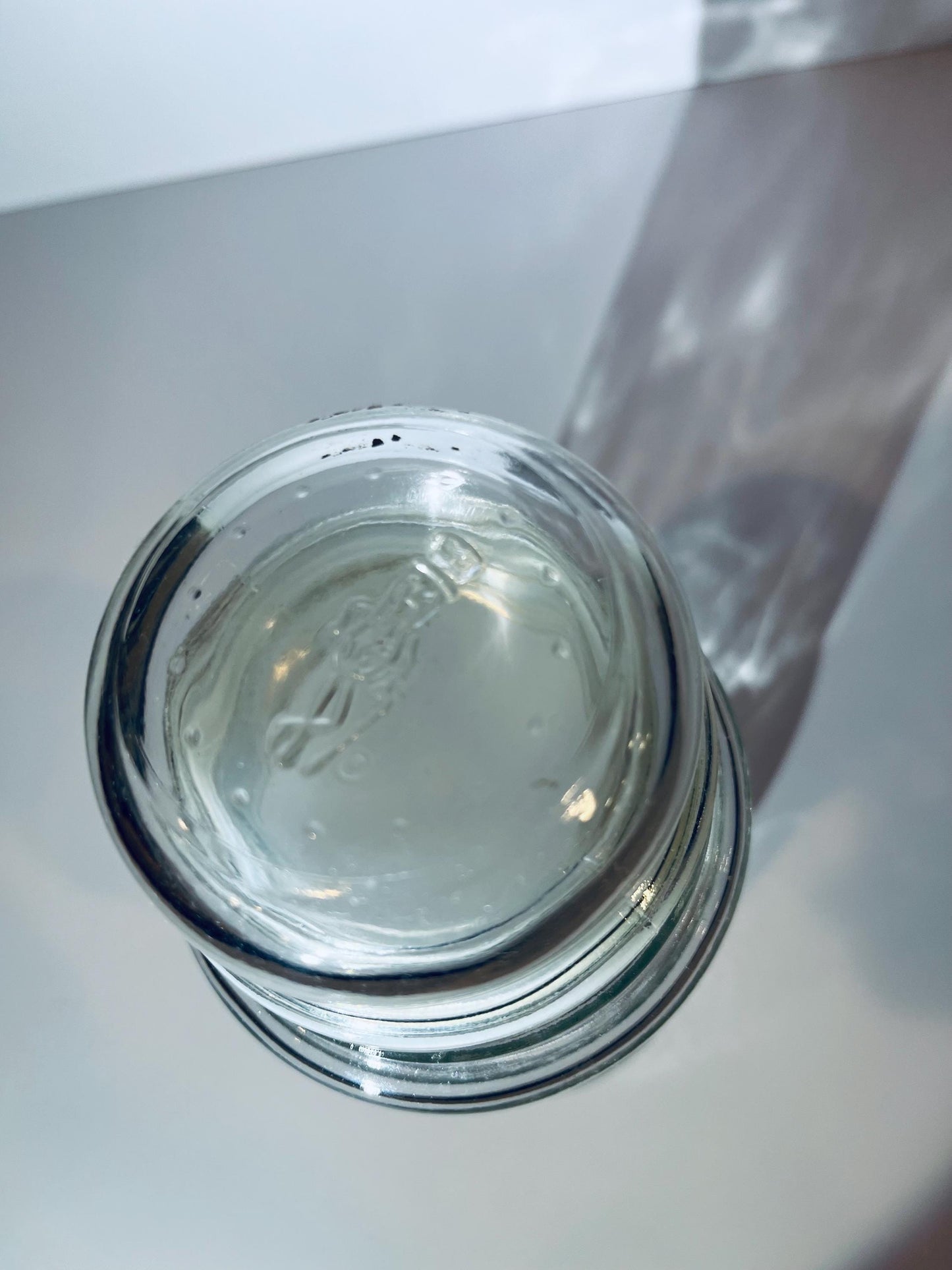 Vintage 1983 Mr Peanut Planters Clear Glass Canister Collectible