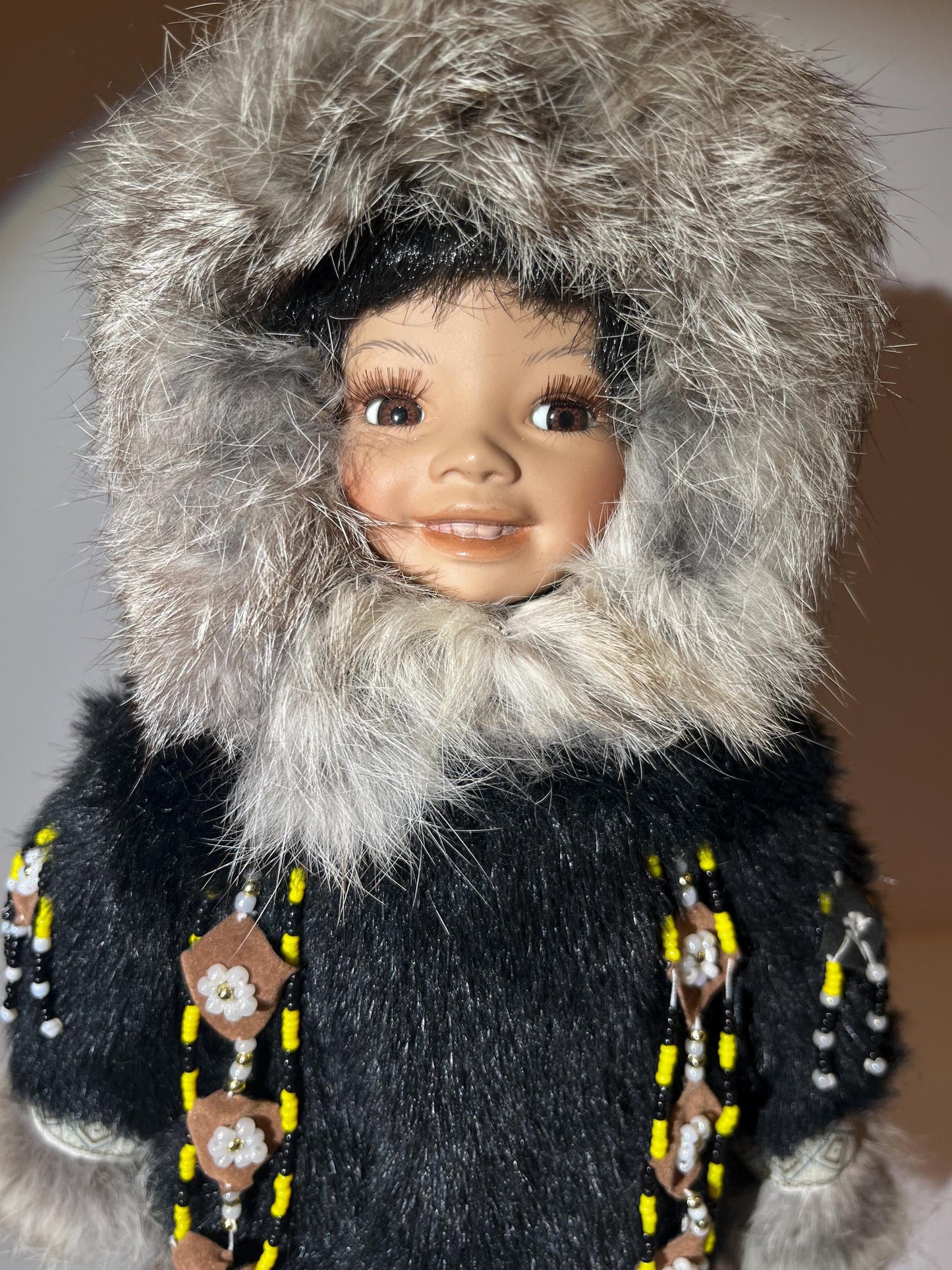 Alaskan Native Eskimo Genuine Porcelain Doll