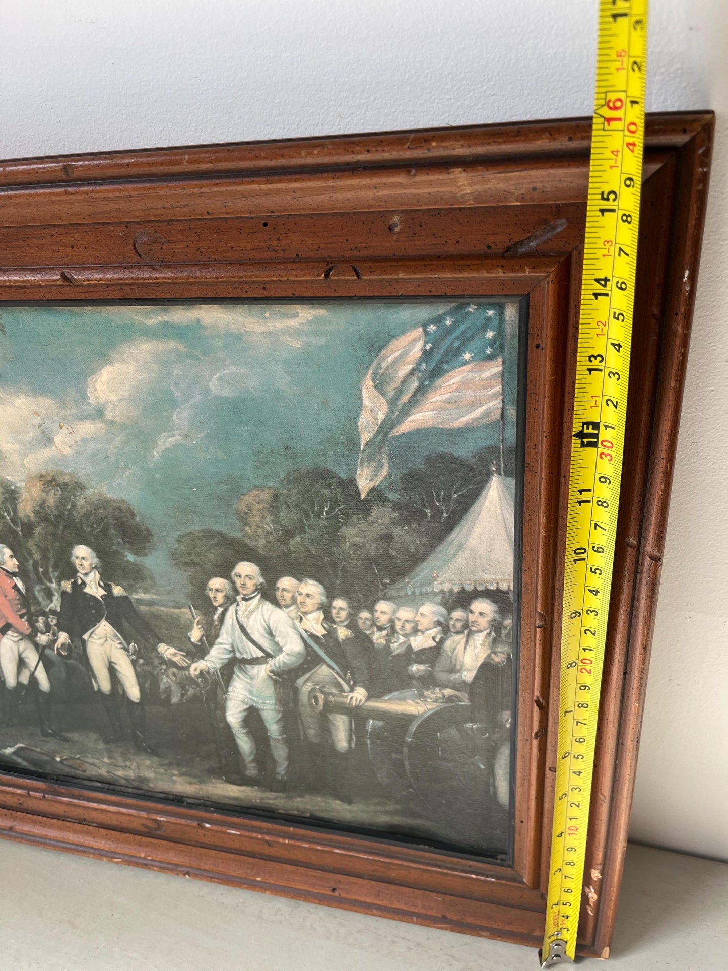 John Trumbull 1777 Surrender of General Burgoyne Framed Print 16"x22"