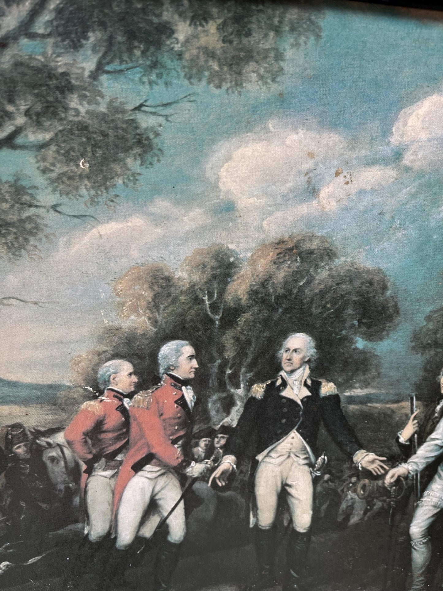John Trumbull 1777 Surrender of General Burgoyne Framed Print 16"x22"