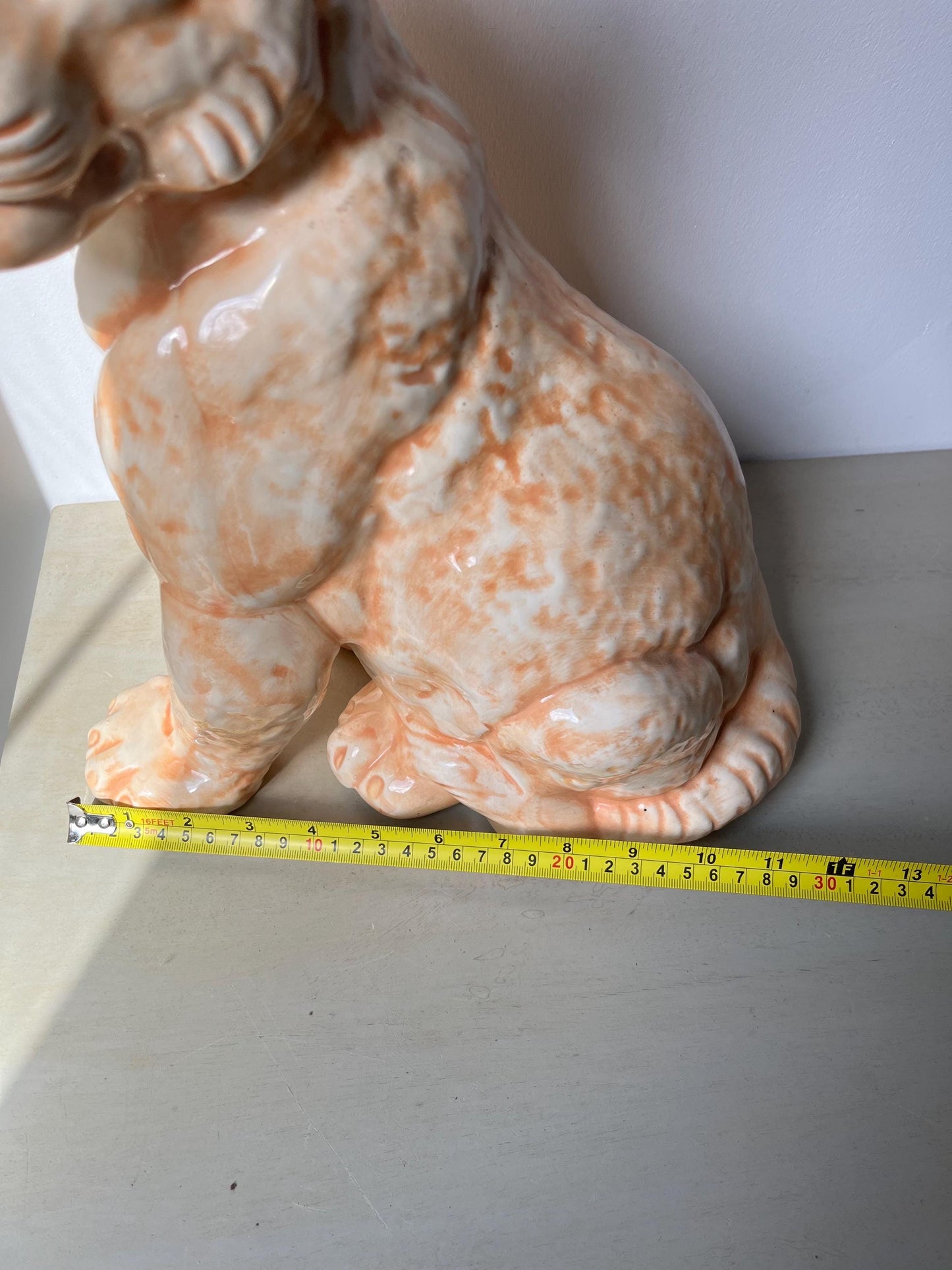 MCM Vintage Lifesize Ceramic Lion Cub