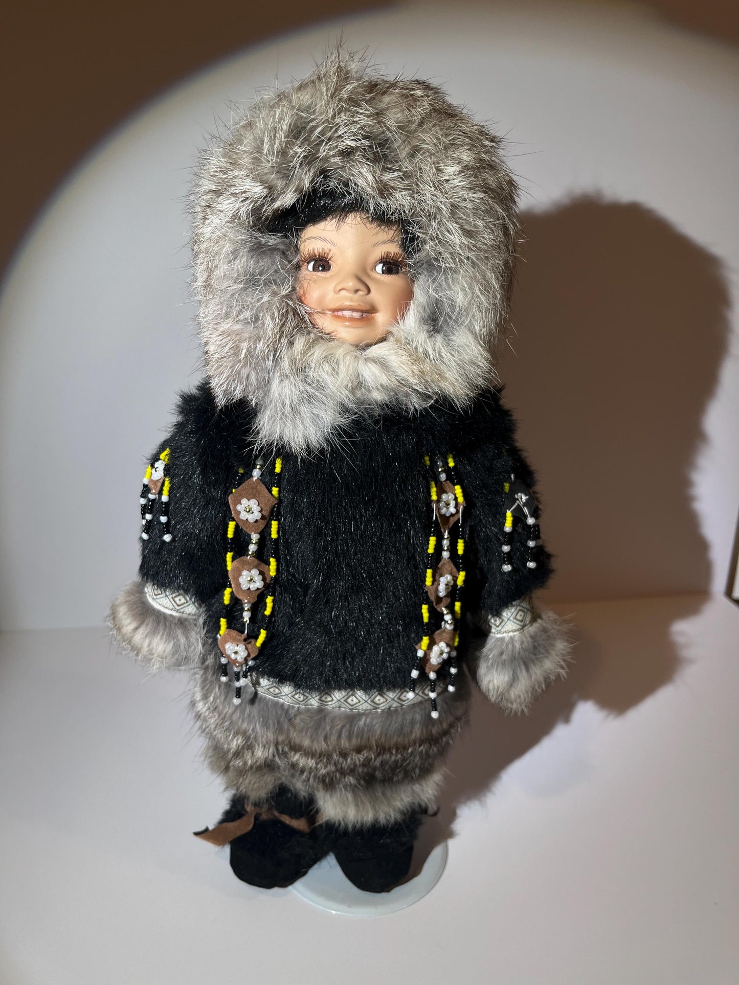 Alaskan Native Eskimo Genuine Porcelain Doll