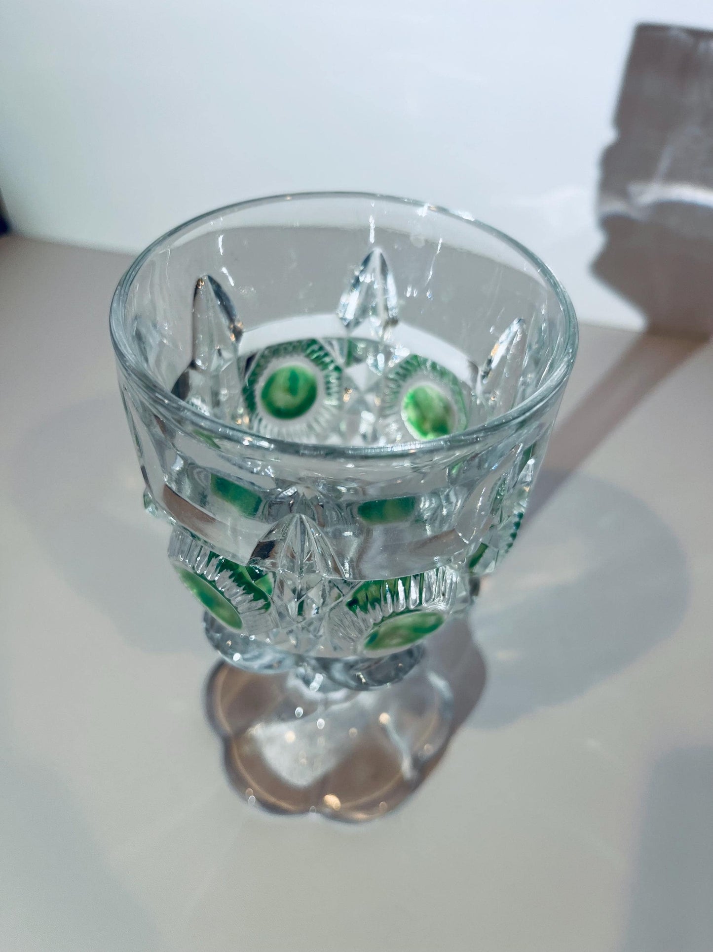 EAPG Early American Pattern Glass Bulls Eye and Daisy Newport Goblets