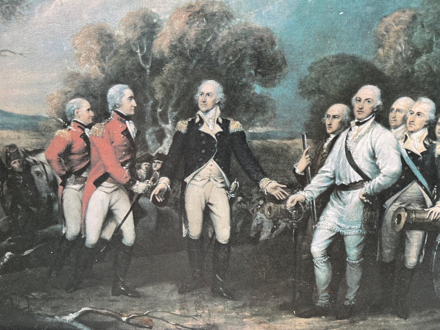 John Trumbull 1777 Surrender of General Burgoyne Framed Print 16"x22"