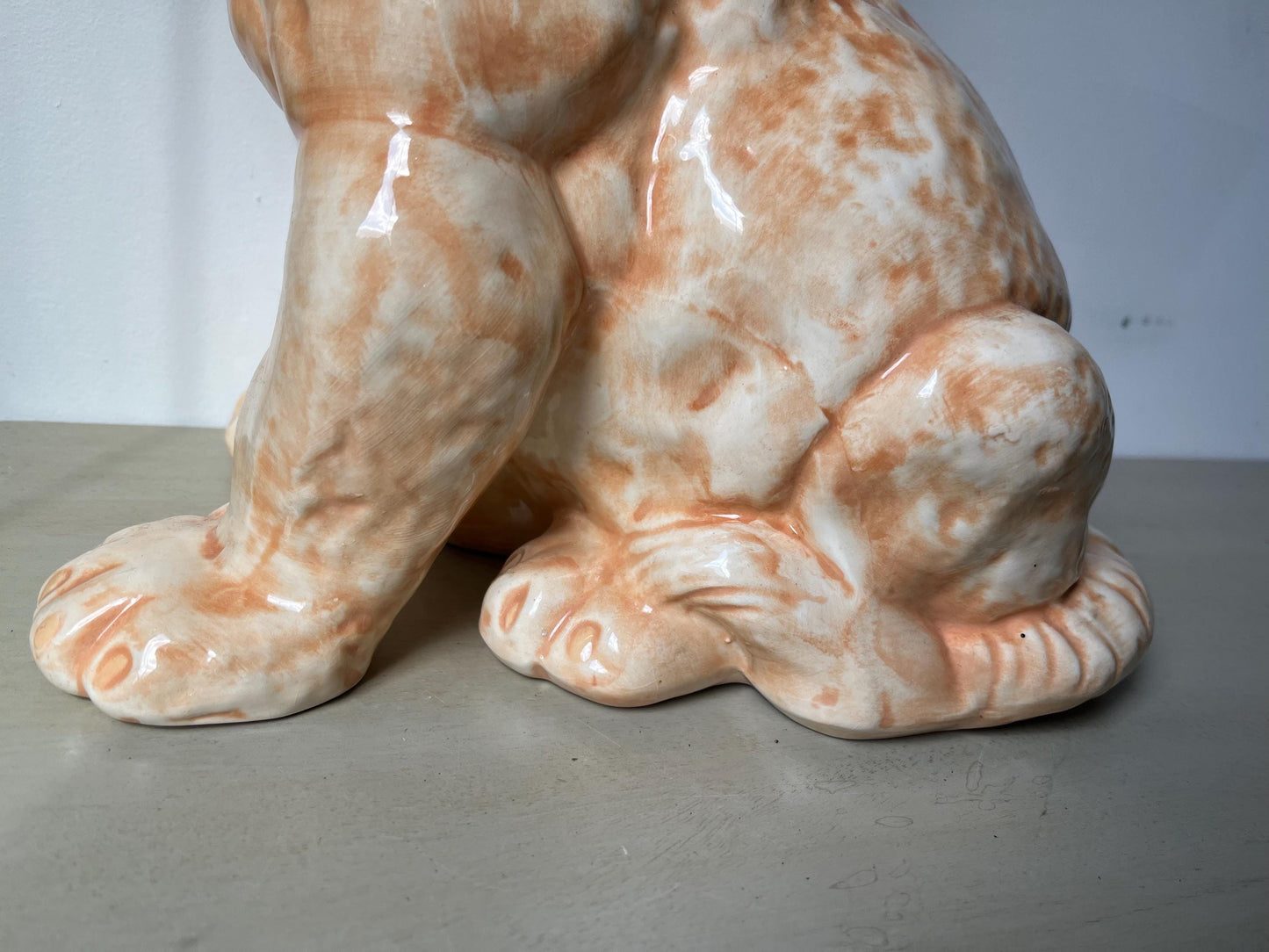 MCM Vintage Lifesize Ceramic Lion Cub