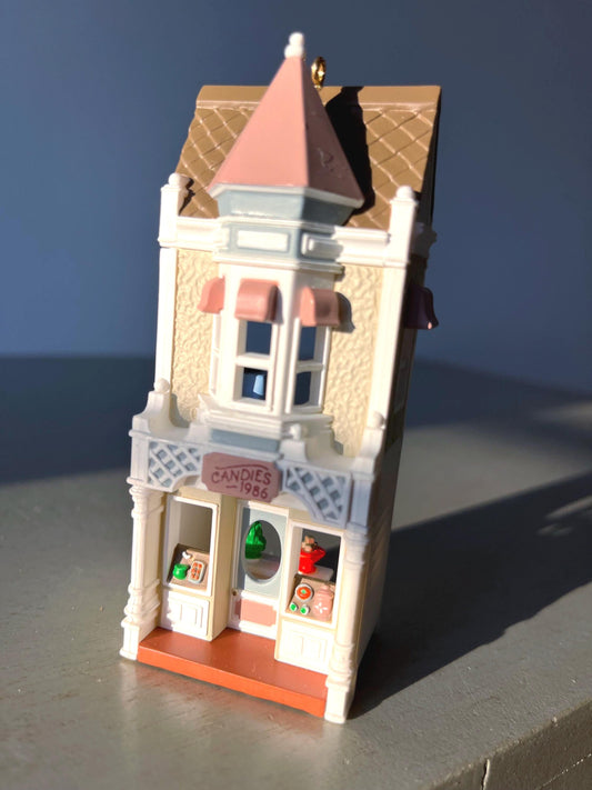 Rare Vintage Hallmark Nostalgic House Ornament Christmas Candy Shoppe 3rd In Series 1986